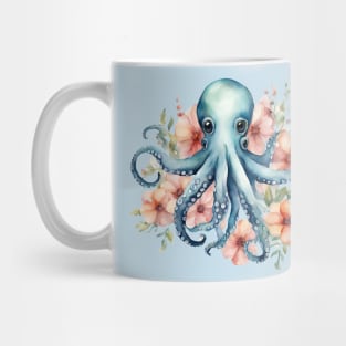 Octopus with Flowers Mug